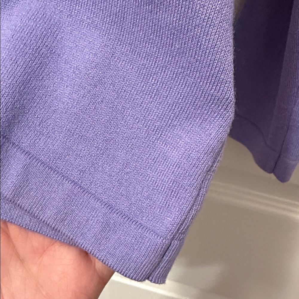 Lilly Pulitzer Lavender Long Sleeve V-Neck Top - Picture 5 of 9